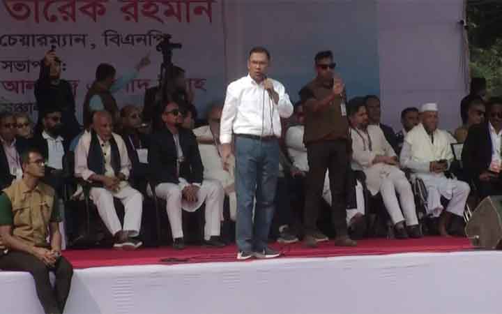 চট্টগ্রামে নির্বাচনি জনসভায় তারেক রহমান